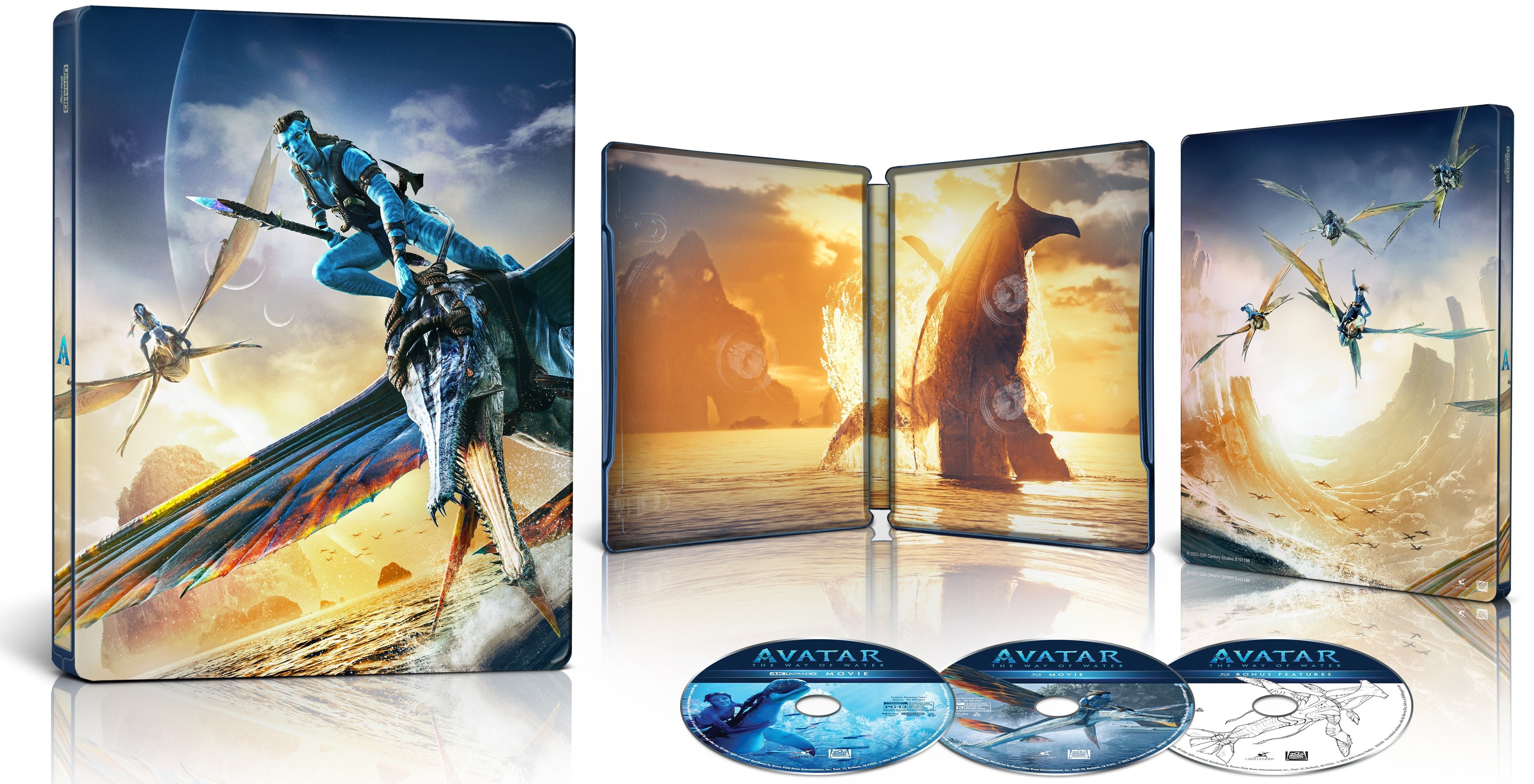 Avatar: Way of Water with Steelbook 4K UHD [4K ULTRA HD+3D+Blu-ray