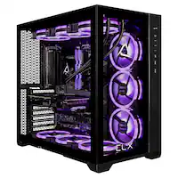 CLX - SET Gaming Desktop - Intel Core i9-13900KF - 64GB Memory - NVIDIA GeForce RTX 4070 - 2TB NVMe M.2 SSD + 6TB HDD - Black - Front_Zoom