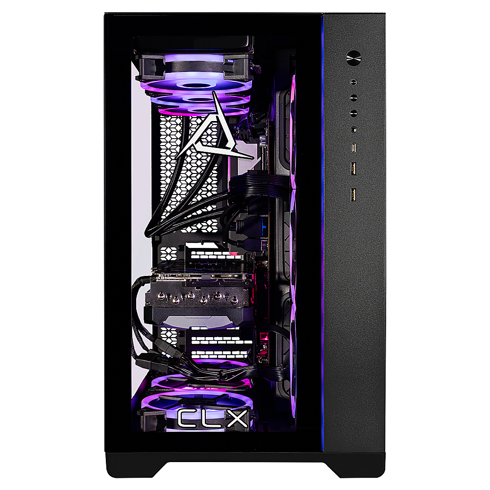 CLX SET Gaming Desktop AMD Ryzen 7 7800X3D 32GB Memory NVIDIA GeForce RTX  4080 2TB NVMe M.2 SSD + 6TB HDD Black TGMSETRTU3408BM - Best Buy