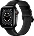 NEXT - Leather Band for Apple Watch 42, 44, 45mm (Series 1-8) and Apple Watch Ultra 49mm - Black