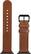 Left. NEXT - Leather Band for Apple Watch 42, 44, 45mm (Series 1-8) and Apple Watch Ultra 49mm - Brown.