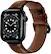 Angle. NEXT - Leather Band for Apple Watch 38, 40, 41mm (Series 1-8) - Brown.