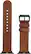 Left. NEXT - Leather Band for Apple Watch 38, 40, 41mm (Series 1-8) - Brown.