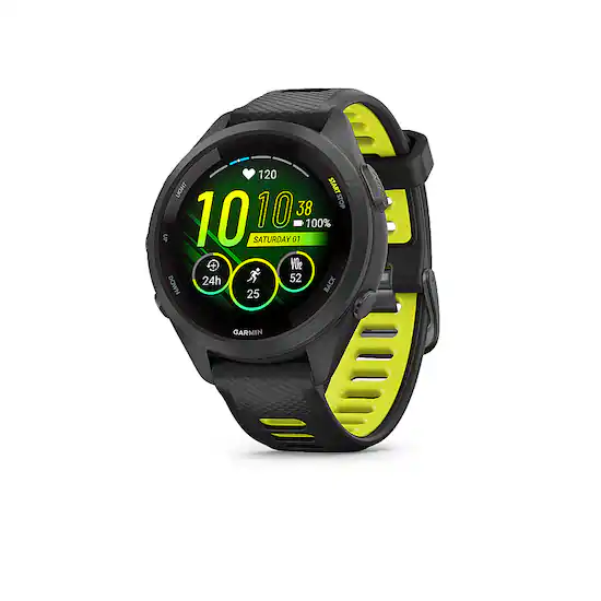 Garmin Forerunner 265S GPS Smartwatch 42 mm Fiber reinforced polymer Black 010 02810 03 Best Buy