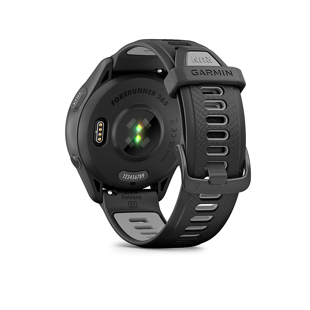 Garmin Forerunner 265 GPS Smartwatch 46 mm Fiber-reinforced polymer Black  010-02810-00 - Best Buy