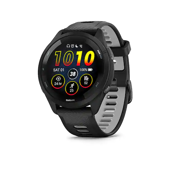 Garmin Forerunner 265 GPS Smartwatch 46 mm Fiber Reinforced polymer Black 010 02810 00 Best Buy
