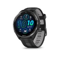 Garmin - Forerunner 965 GPS Smartwatch 47 mm Fiber-reinforced polymer - Carbon Gray TLC/Titanium - Front_Zoom