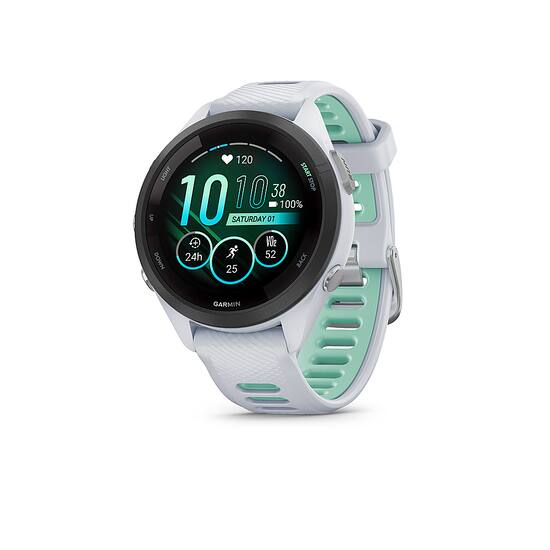 Garmin Forerunner 265S GPS Smartwatch 42 mm Fiber reinforced polymer Black Whitestone 010 02810 04 Best Buy