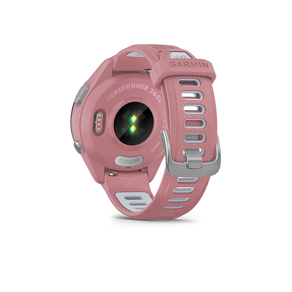 Garmin Forerunner 265S GPS Smartwatch 42 mm Fiber-reinforced polymer  Black/Light Pink 010-02810-05 - Best Buy