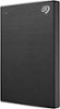 Seagate - One Touch with Password 2TB External USB 3.0 Portable Hard Drive with Rescue Data Recovery Services - Black