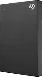 Seagate - One Touch with Password 2TB External USB 3.0 Portable Hard Drive with Rescue Data Recovery Services - Black - Front_Zoom