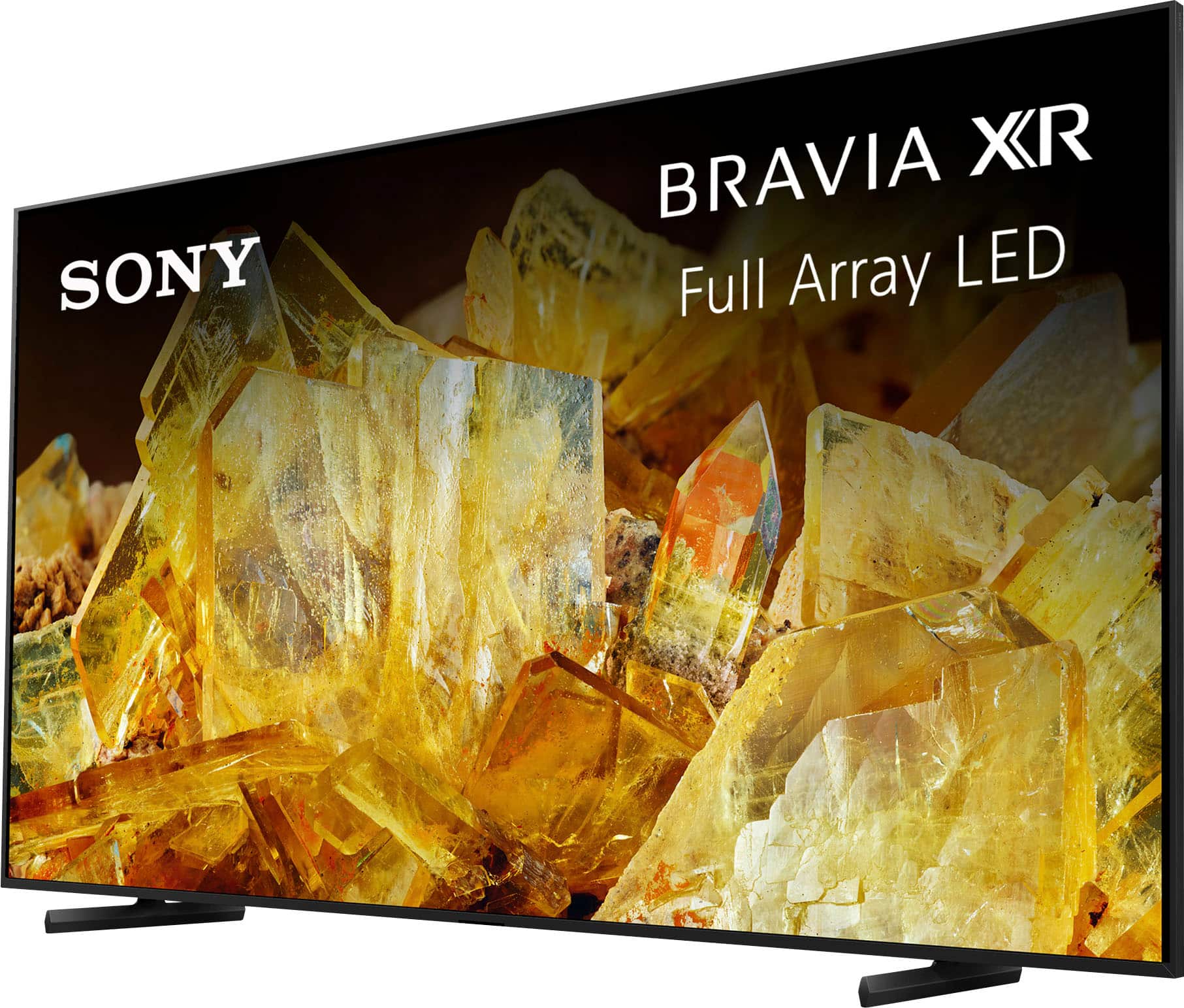 Angle. Sony - 98" Class BRAVIA XR X90L LED 4K UHD Smart Google TV - Black.