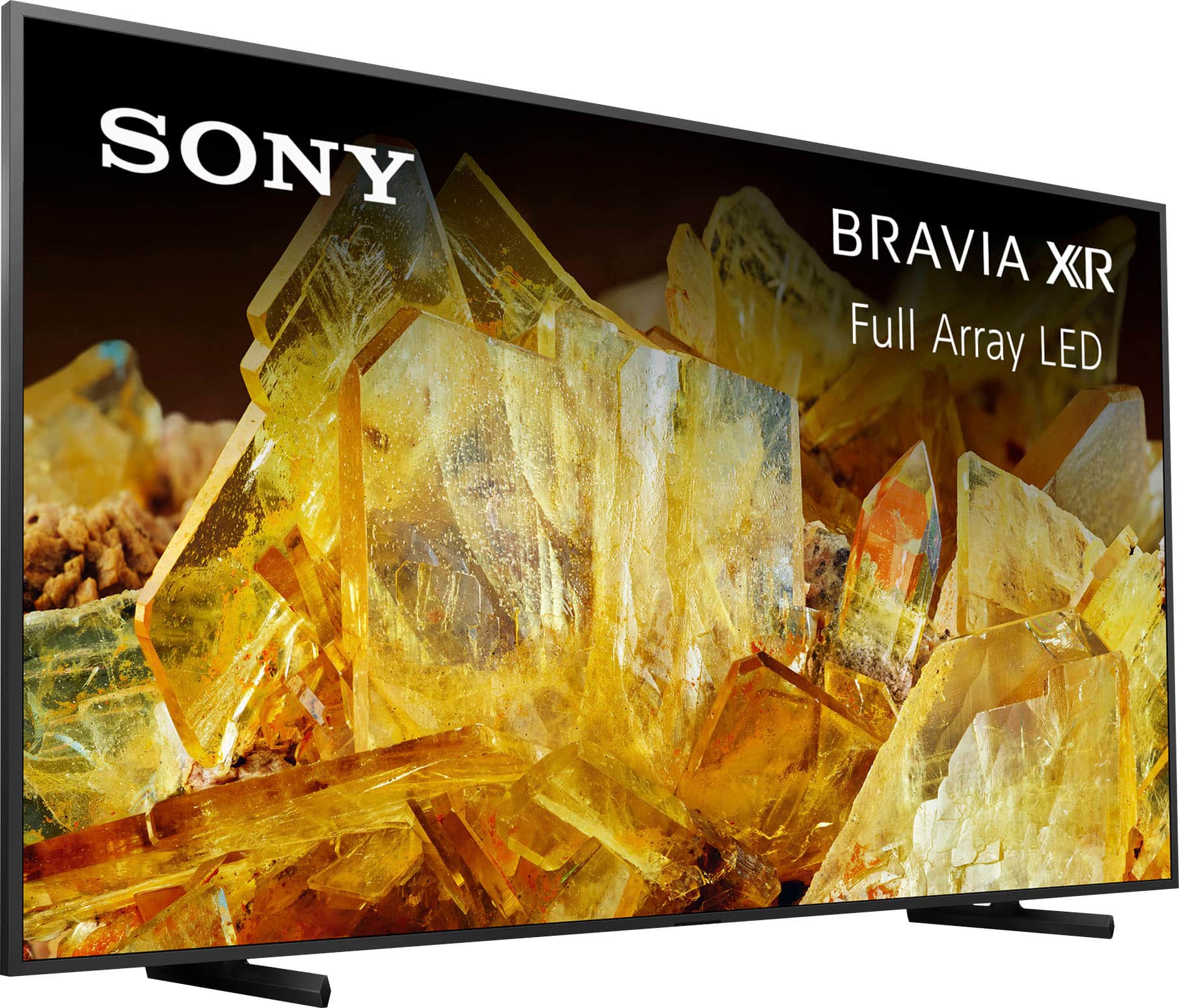Left. Sony - 98" Class BRAVIA XR X90L LED 4K UHD Smart Google TV - Black.