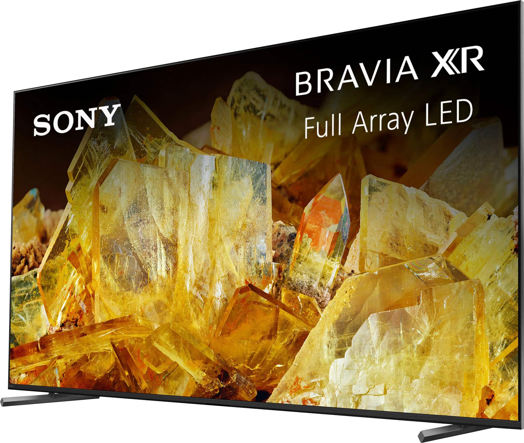 Angle. Sony - 85" Class BRAVIA XR X90L LED 4K UHD Smart Google TV - Black.