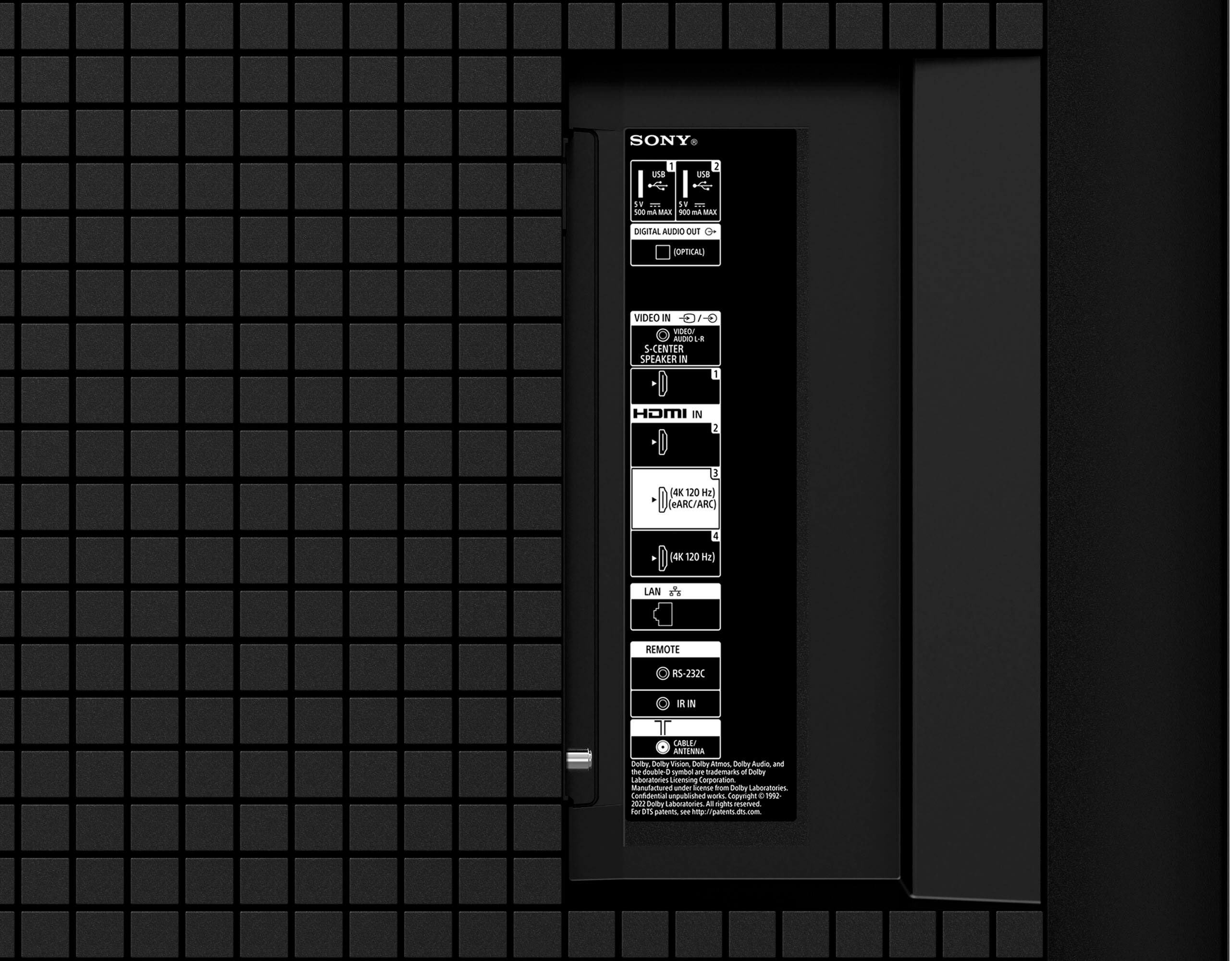 Sony 65" X90L Full Array LED 4K TV feature detail