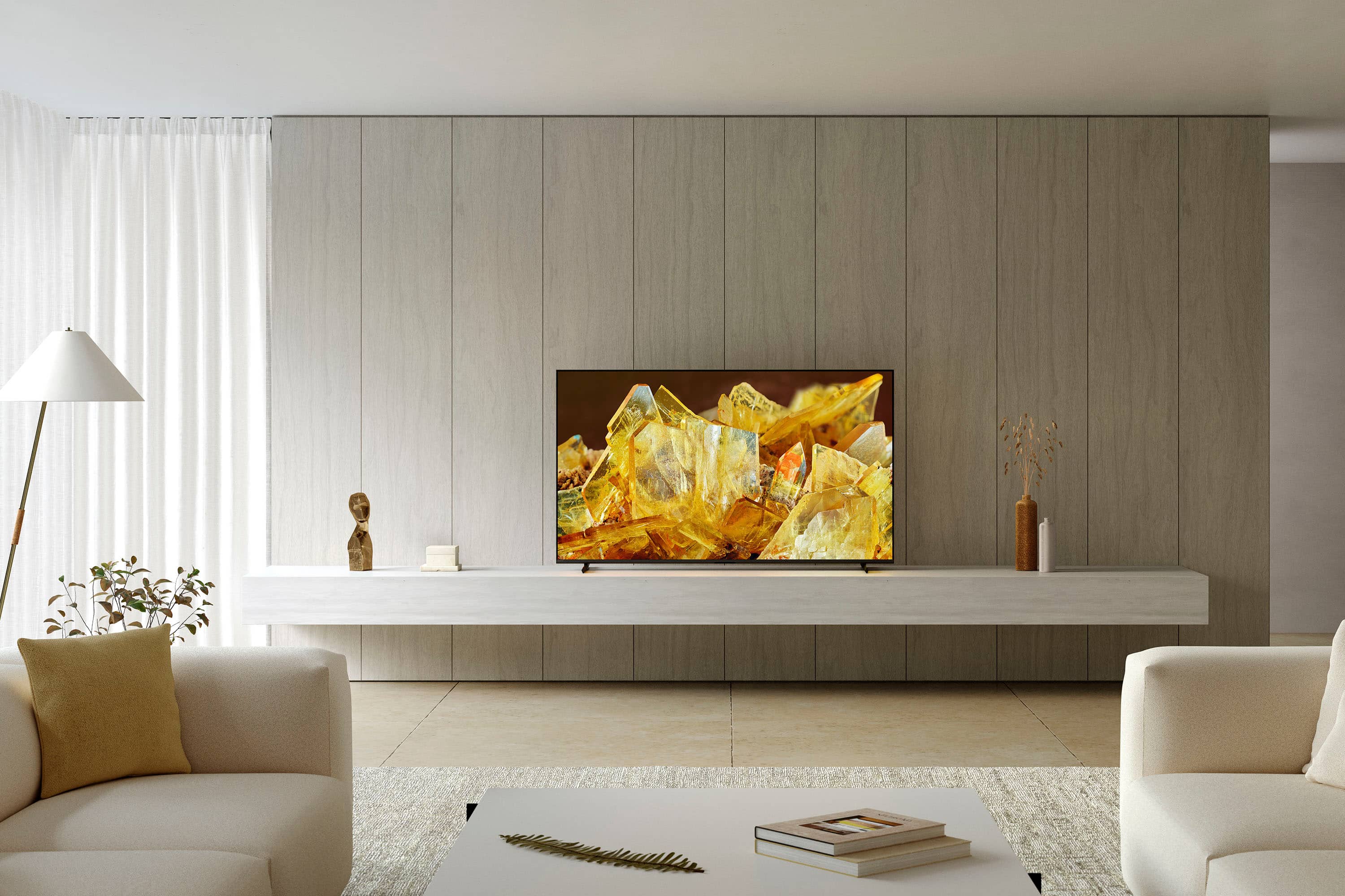 Alt View 14. Sony - 65" Class BRAVIA XR X90L LED 4K UHD Smart Google TV - Black.