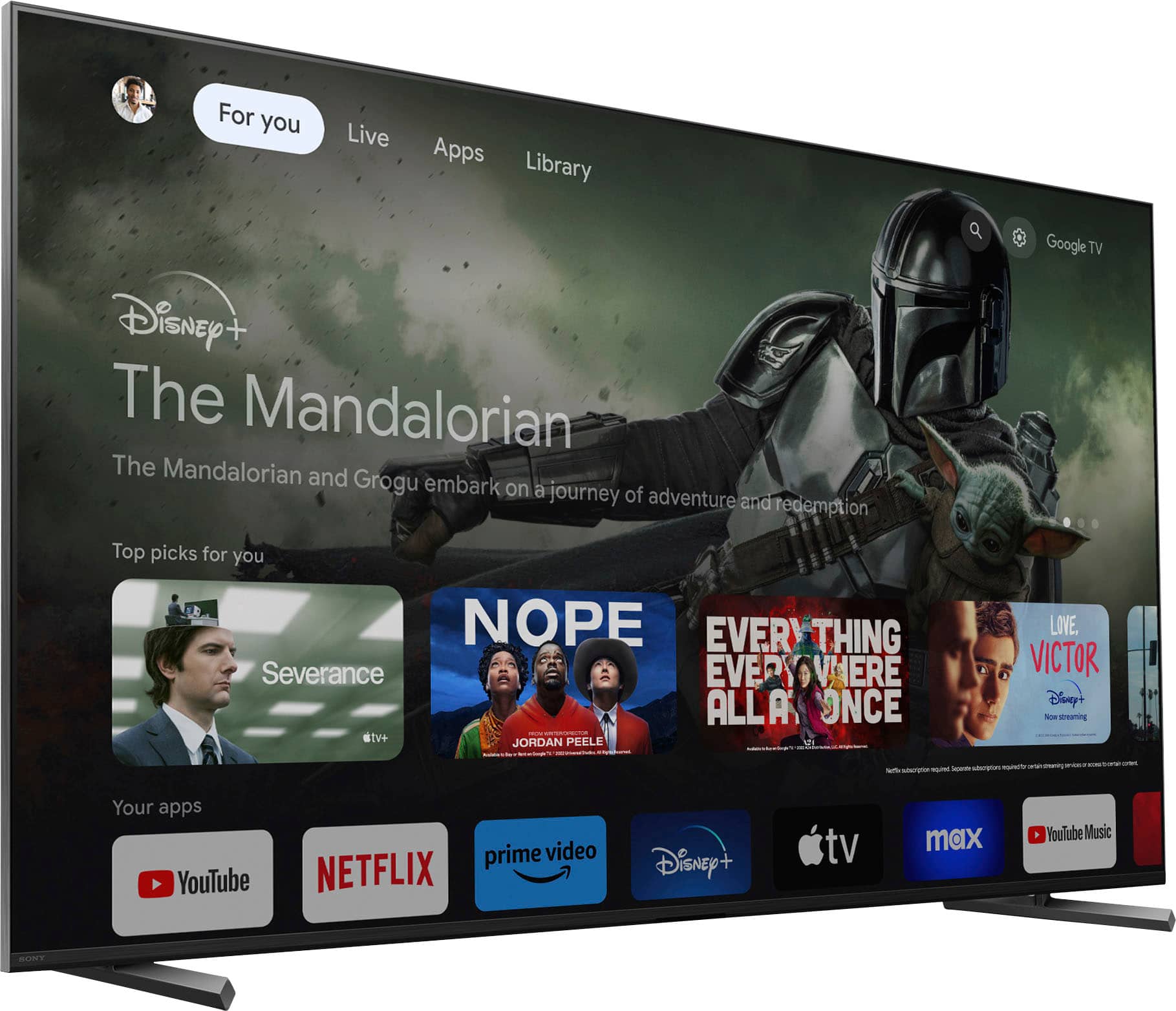 Alt View 26. Sony - 65" Class BRAVIA XR X90L LED 4K UHD Smart Google TV - Black.