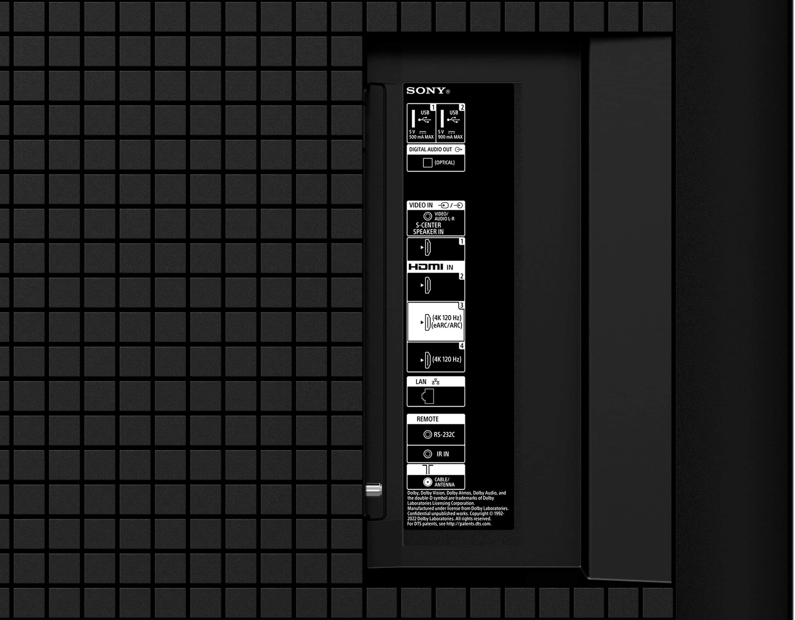 Alt View 11. Sony - 55" Class BRAVIA XR X90L LED 4K UHD Smart Google TV - Black.