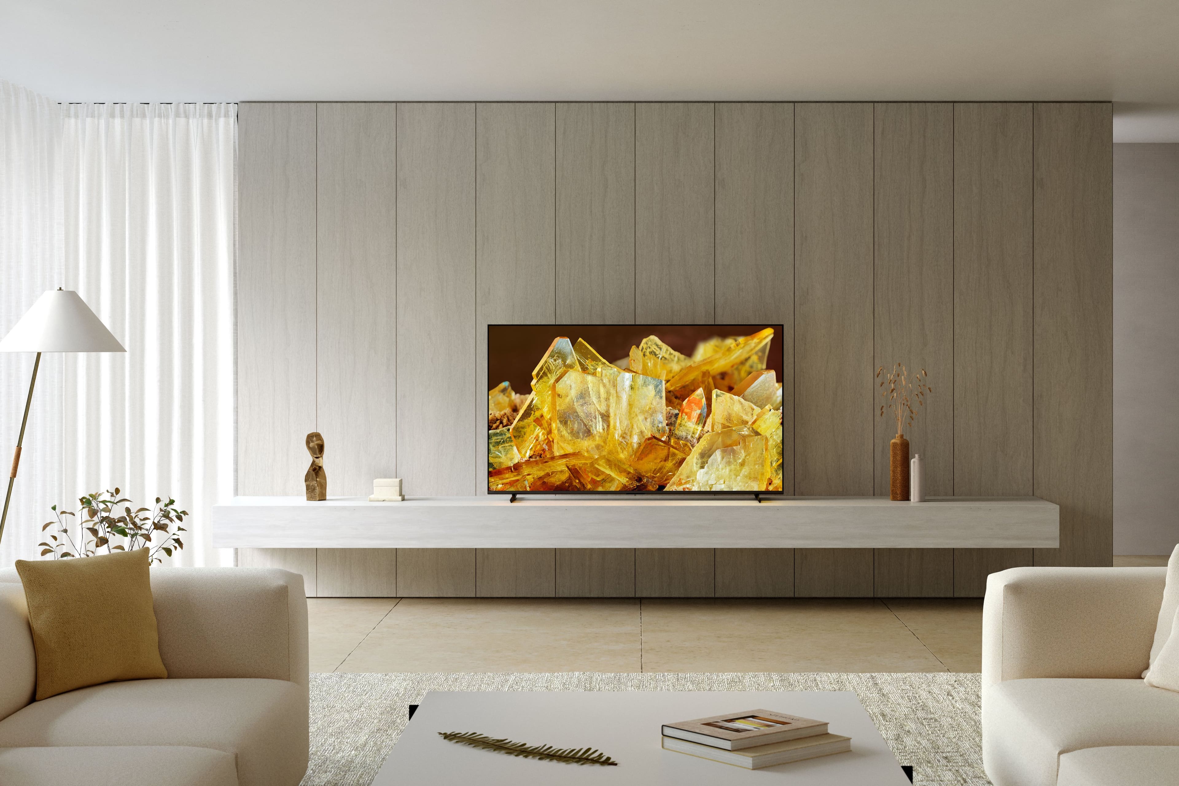 Alt View 13. Sony - 55" Class BRAVIA XR X90L LED 4K UHD Smart Google TV - Black.