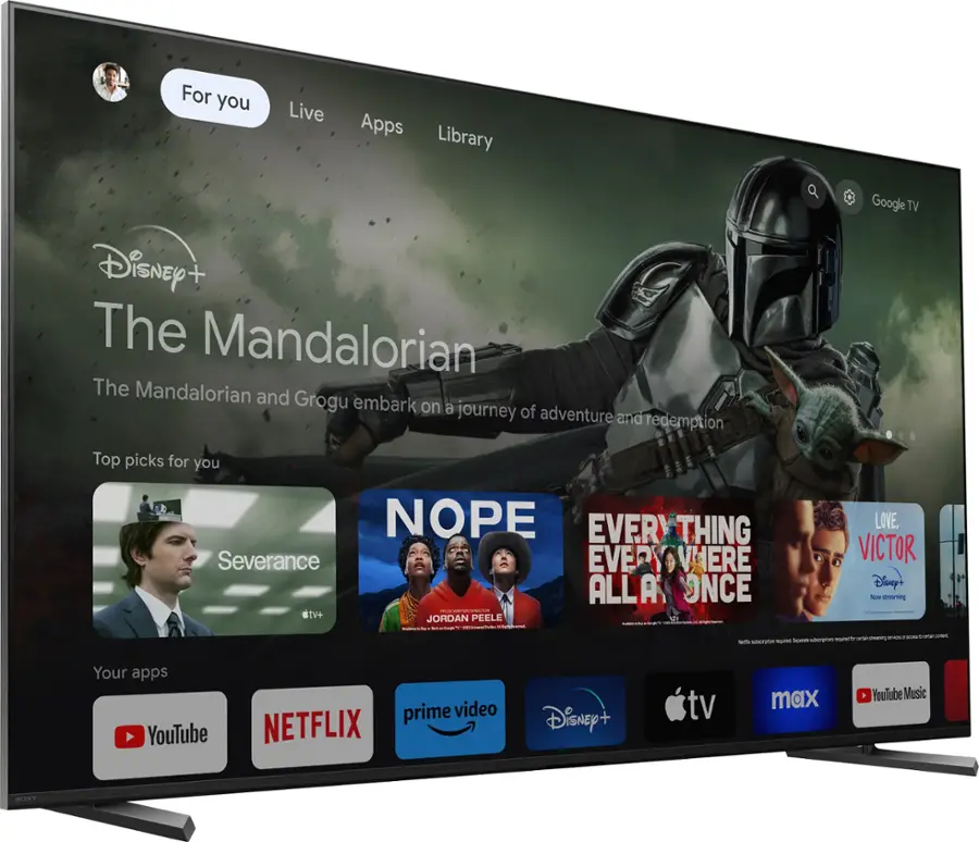 Alt View 26. Sony - 55" Class BRAVIA XR X90L LED 4K UHD Smart Google TV - Black.
