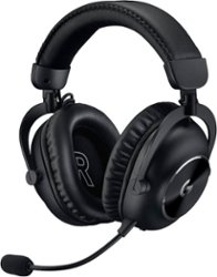 Logitech - PRO X 2 LIGHTSPEED Wireless Gaming Headset for PC, PS5, PS4,  Nintendo Switch - Black - Front_Zoom