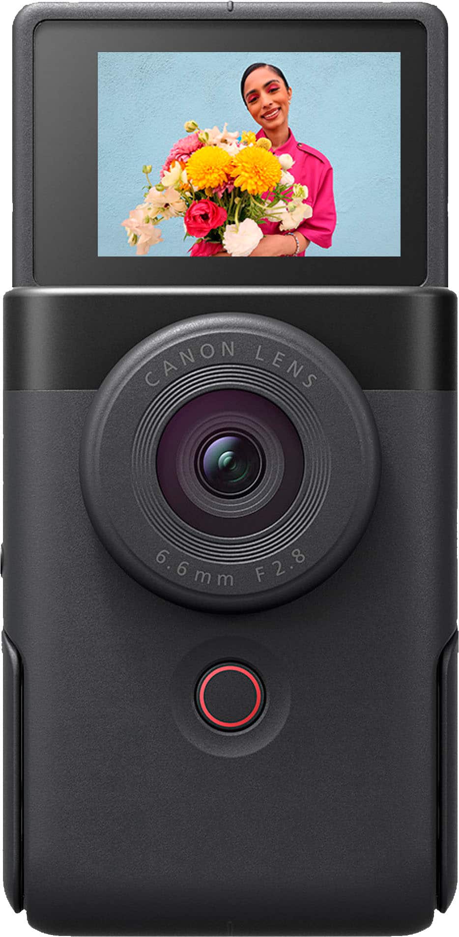 Angle. Canon - PowerShot V10 4K Video 20.9-Megapixel Digital Camera for Vloggers and Content Creators - Black.