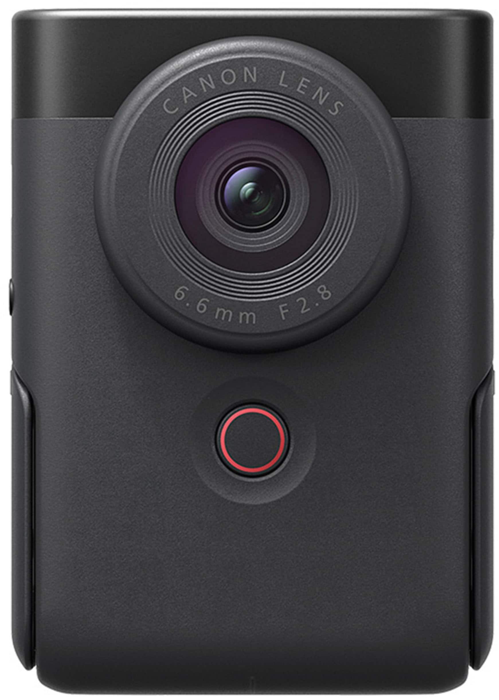 Canon - PowerShot V10 4K Video 20.9-Megapixel Digital Camera for Vloggers and Content Creators - Black - Front_Zoom