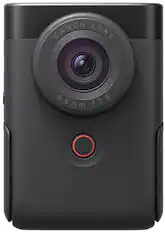 Front. Canon - PowerShot V10 4K Video 20.9-Megapixel Digital Camera for Vloggers and Content Creators - Black.