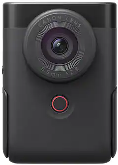 Front. Canon - PowerShot V10 4K Video 20.9-Megapixel Digital Camera for Vloggers and Content Creators - Black.