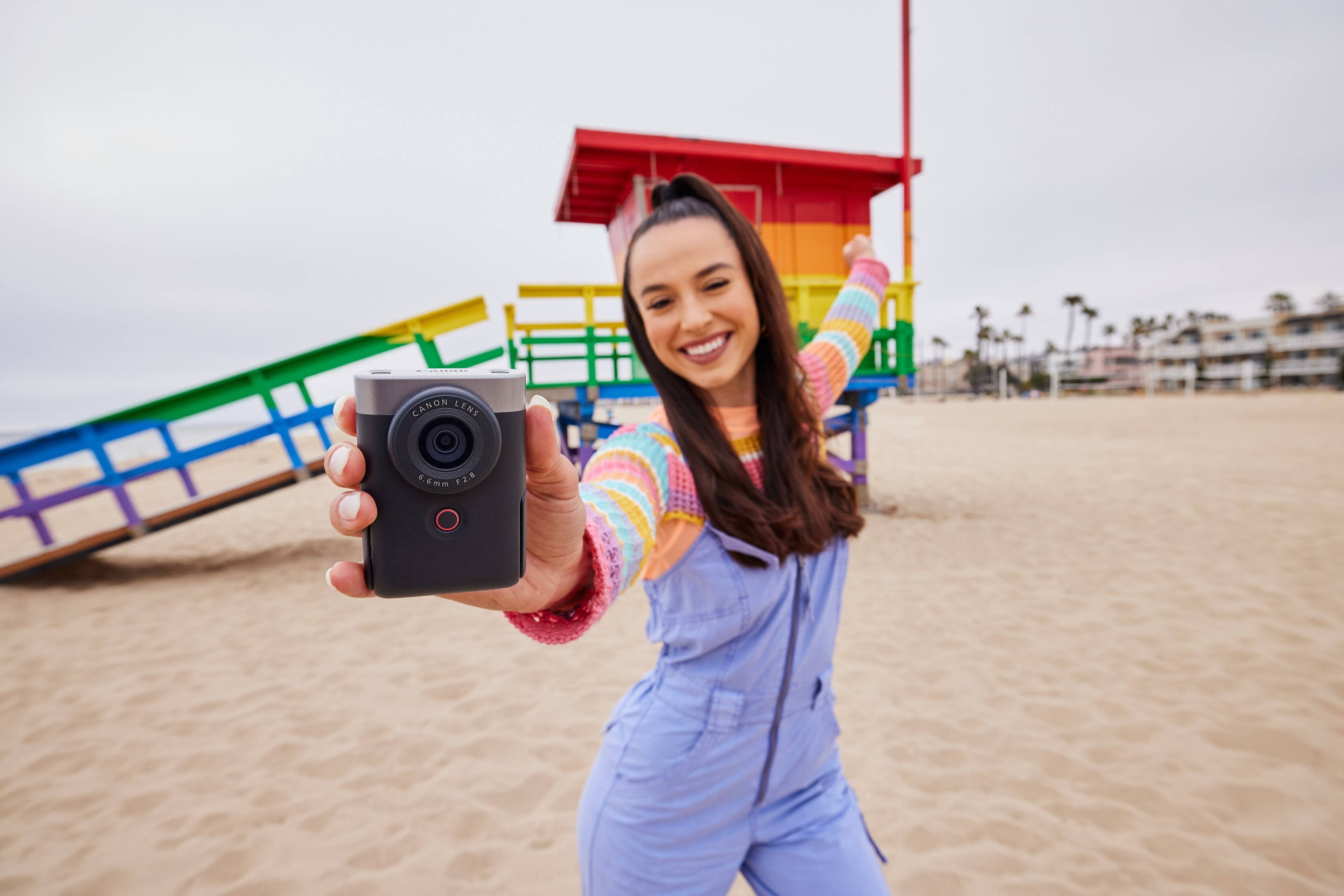 Alt View 33. Canon - PowerShot V10 4K Video 20.9-Megapixel Digital Camera for Vloggers and Content Creators - Black.