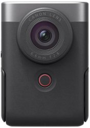 Canon - PowerShot V10 4K Video 20.9-Megapixel Digital Camera for Vloggers and Content Creators - Silver - Front_Zoom