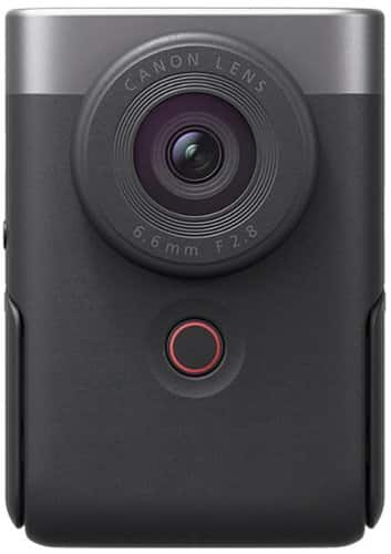 Canon - PowerShot V10 4K Video 20.9-Megapixel Digital Camera for Vloggers and Content Creators - Silver