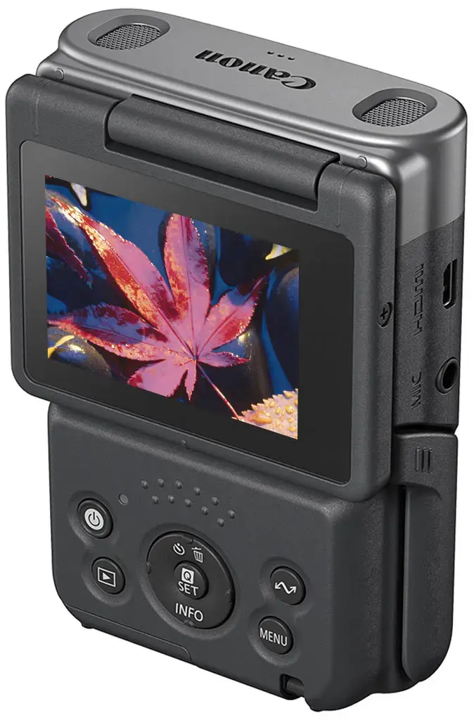 Alt View 11. Canon - PowerShot V10 4K Video 20.9-Megapixel Digital Camera for Vloggers and Content Creators - Silver.
