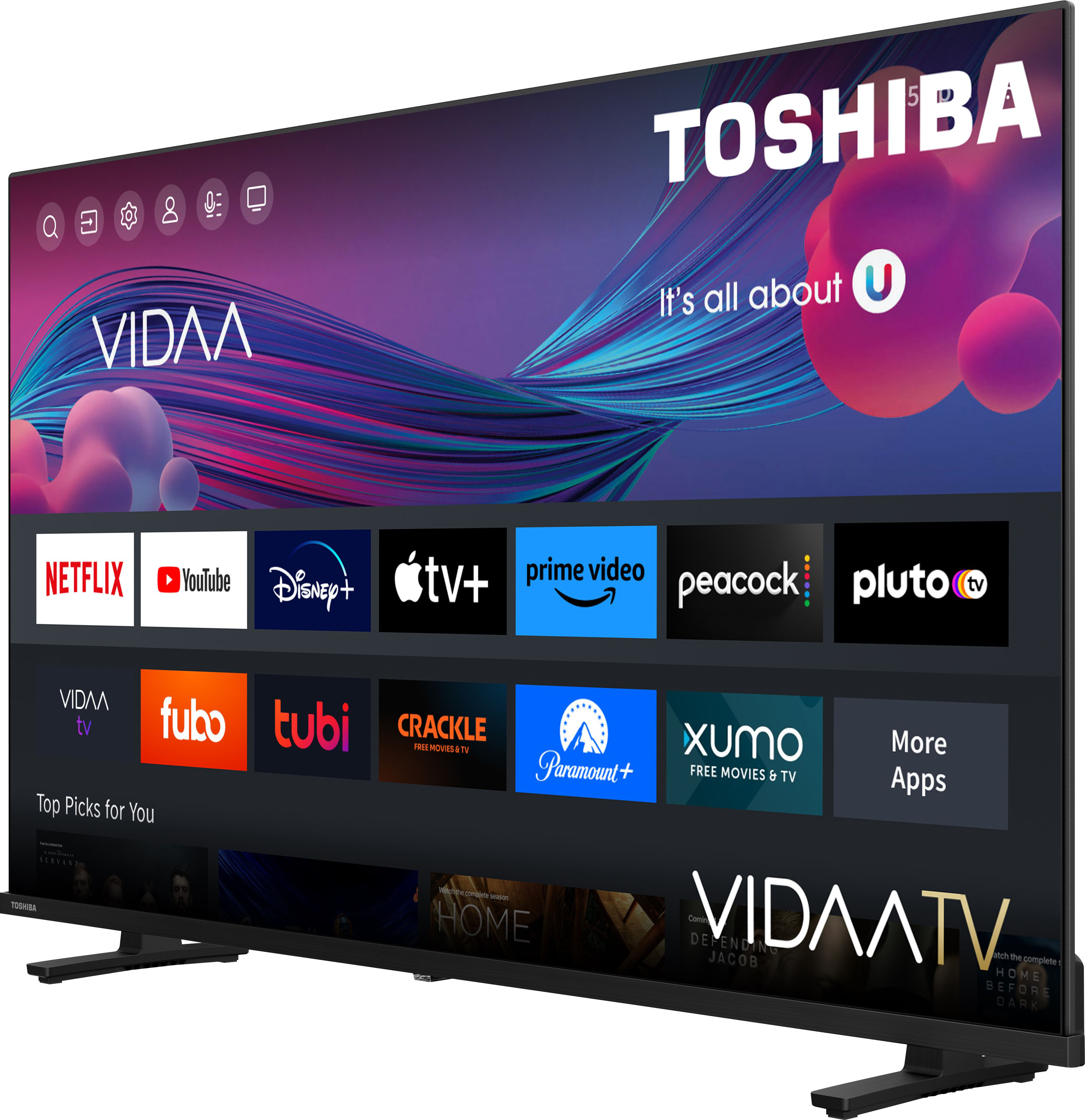 Toshiba Pantalla 32 720p Smart TV LED 32V35LM VIDAA U : :  Electrónicos