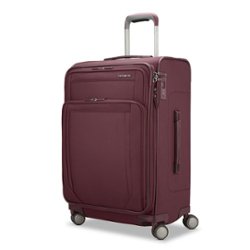 Samsonite - Lineate Dlx Medium 25" Expandable Spinner Suitcase - Merlot - Front_Zoom