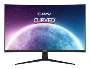 MSI - G321CU 32" LED Curved UHD FreeSync with HDR Gaming Monitor(DisplayPort,Type-C, HDMI) - Black