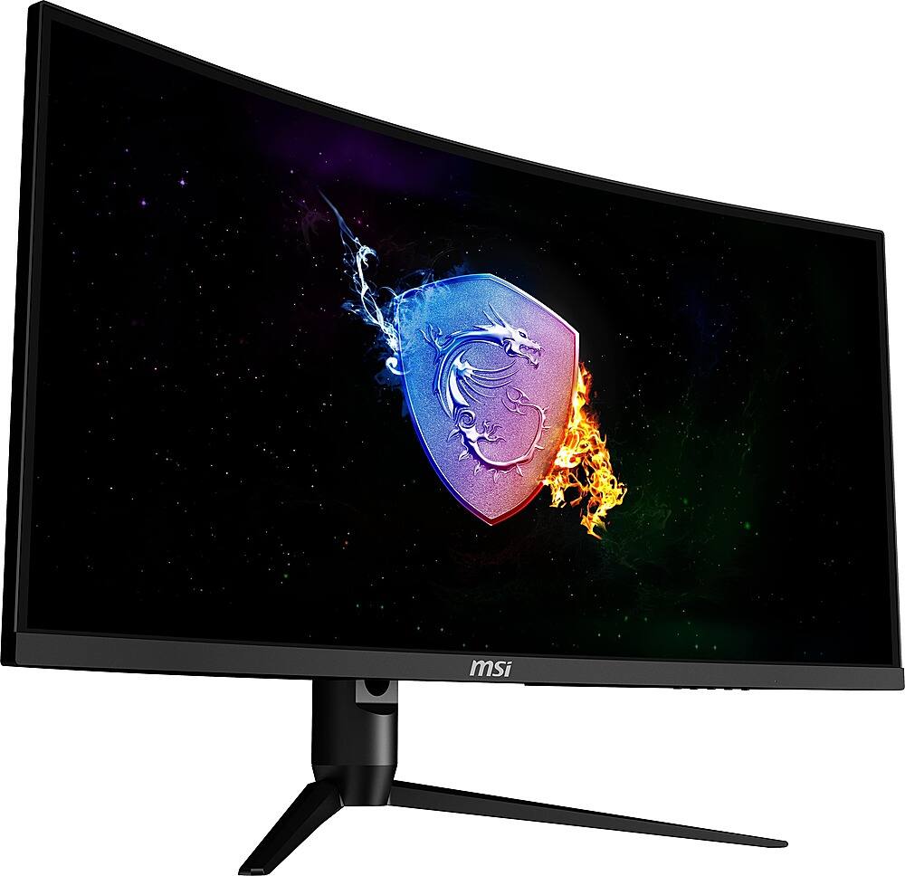 Angle. MSI - OPTIXMAG342CQR 34" LED Curved Ultrawide QHD FreeSync Gaming Monitor(DisplayPort, HDMI) - Black.
