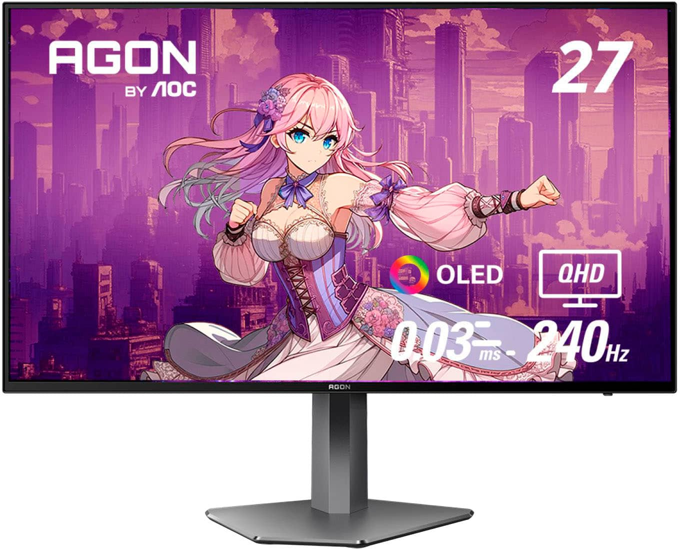 Best Buy Aoc Ag276qzd 27 Oled Qd 240hz 1ms Gaming Monitor Blackpurple Ag276qzd 3958