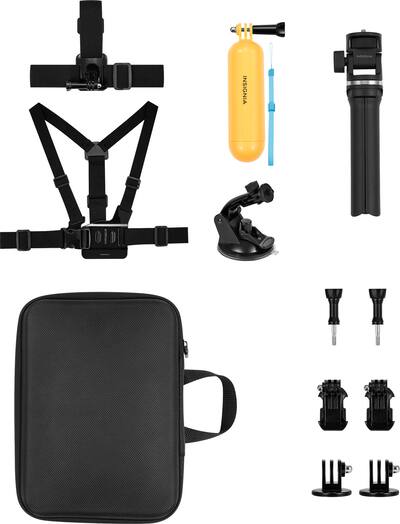 Insignia™ 12 Piece GoPro Accessory Kit for Most GoPro Cameras NS Insignia™ 12 Piece GoPro Accessory Kit for Most GoPro Cameras NS