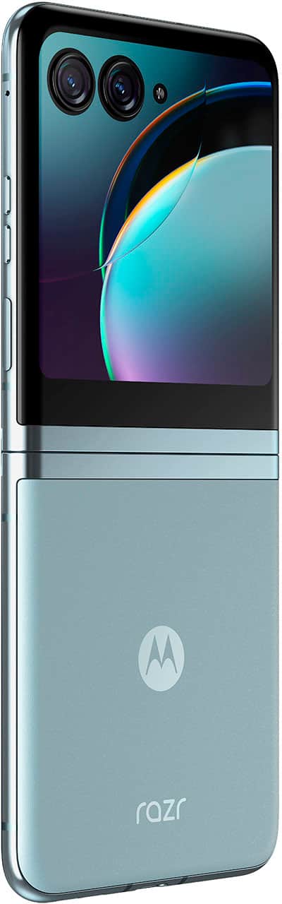 Alt View 11. Motorola - razr+ 2023 256GB (Unlocked) - Glacier Blue.