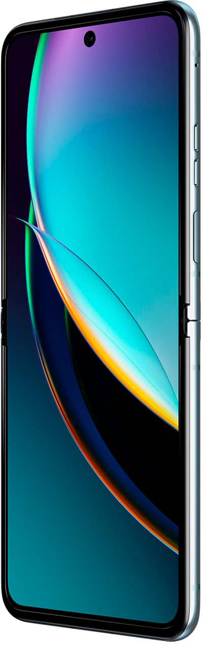 Alt View 12. Motorola - razr+ 2023 256GB (Unlocked) - Glacier Blue.