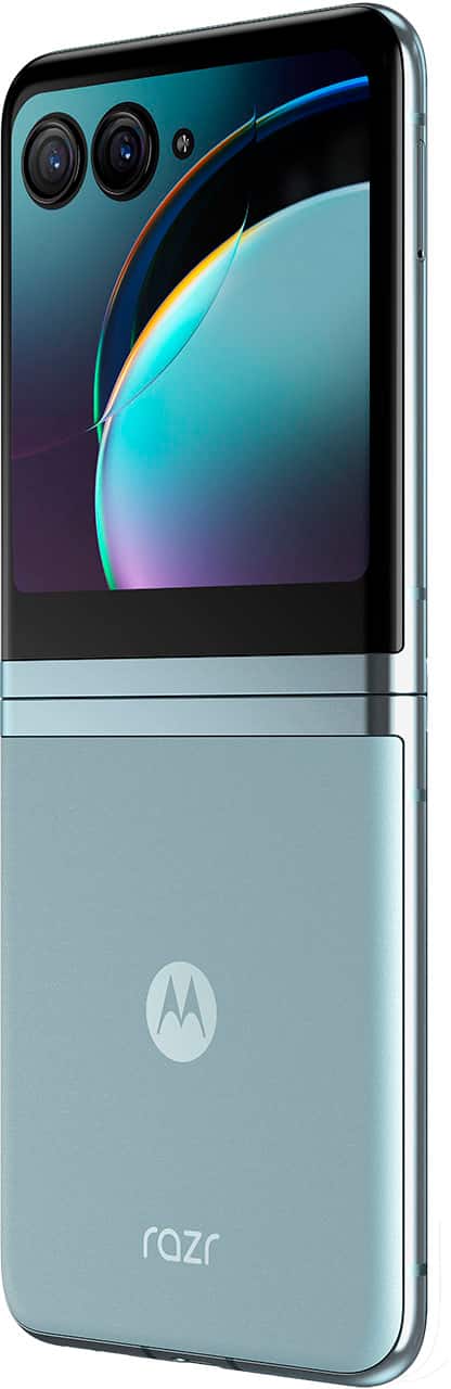 Alt View 13. Motorola - razr+ 2023 256GB (Unlocked) - Glacier Blue.
