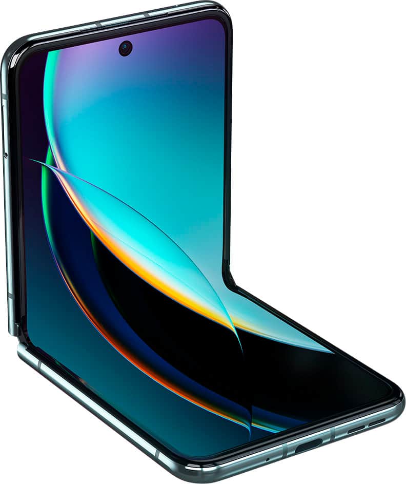 Alt View 29. Motorola - razr+ 2023 256GB (Unlocked) - Glacier Blue.