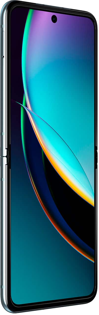 Alt View 2. Motorola - razr+ 2023 256GB (Unlocked) - Glacier Blue.