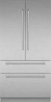 Thermador - Freedom Collection 23.9 Cu. Ft. French Door Built-in Smart Refrigerator with Masterpiece Series Handles - Stainless Steel - Front_Zoom