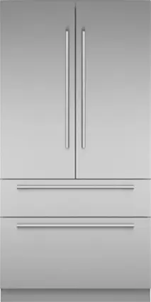 Front. Thermador - Freedom Collection 23.9 Cu. Ft. French Door Built-in Smart Refrigerator with Masterpiece Series Handles - Stainless Steel.