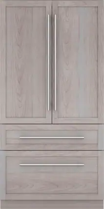 Front. Thermador - Freedom Collection 23.9 Cu. Ft. French Door Built-in Smart Refrigerator with Internal Water Dispenser - Panel-ready.