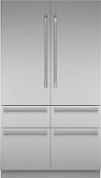 Thermador - Freedom Collection 27.7 Cu. Ft. French Door Built-in Smart Refrigerator with Professional Series Handles - Stainless Steel - Front_Zoom