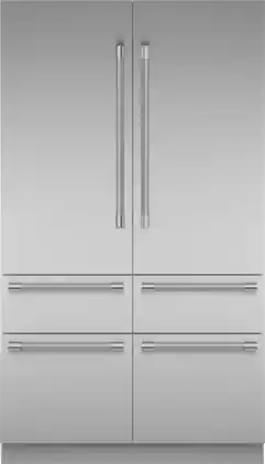 Thermador - Freedom Collection 26.8 Cu. Ft. French Door Built-in Smart Refrigerator with Professional Series Handles - Stainless Steel