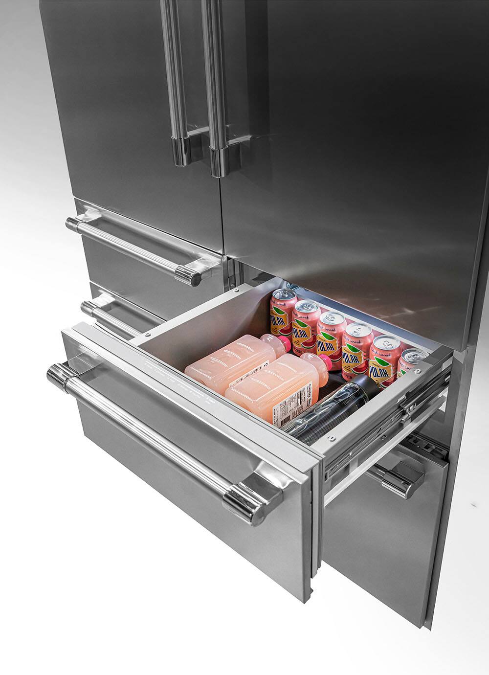 Alt View 20. Thermador - Freedom Collection 27.7 Cu. Ft. French Door Built-in Smart Refrigerator with Professional Series Handles - Stainless Steel.